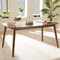 Baxton Studio Flora "Oak" Medium Brown Finishing Wood Dining Table 126-6938 - alternate 4